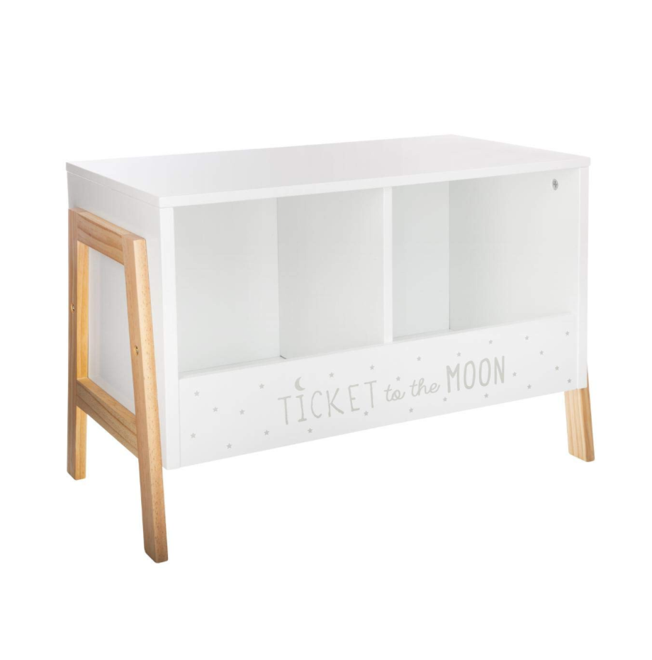 Mueble de madera para guardar juguetes estilo nórdico de